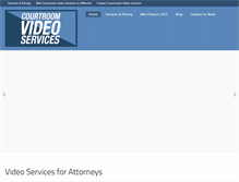 Tablet Screenshot of courtroomvideoservices.com
